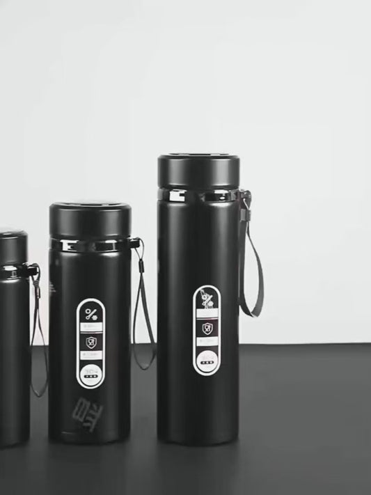 SoftAura Stainless Steel Thermos Bottle LED Temperature Display 500ML- 1L Sus304 Vacuum Flask Portable Cup 2026 New